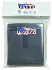 USDISC Plastic Sleeves, Double-sided 2 Disc (Black) Lot