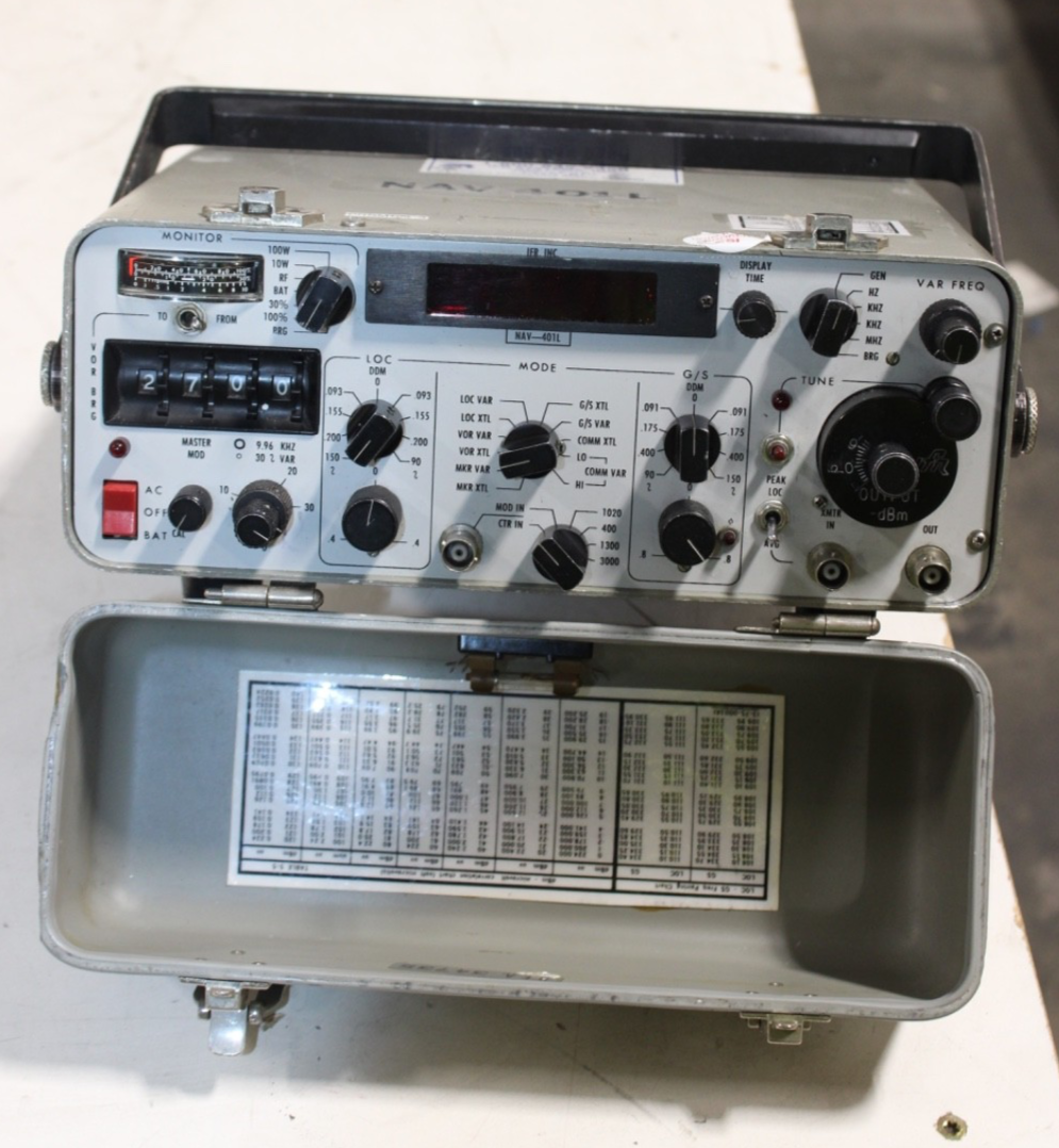 Navsat Test Bench Aeroflex/IFR NAV-401L MKR/NAV/COMM/ILS Bench and Ramp Test Set | eBay