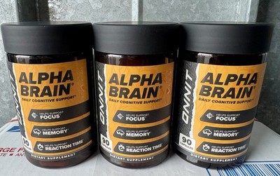 Genuine Onnit Alpha Brain - No Fakes! - 3 x 90 Caps- $33.33 Each