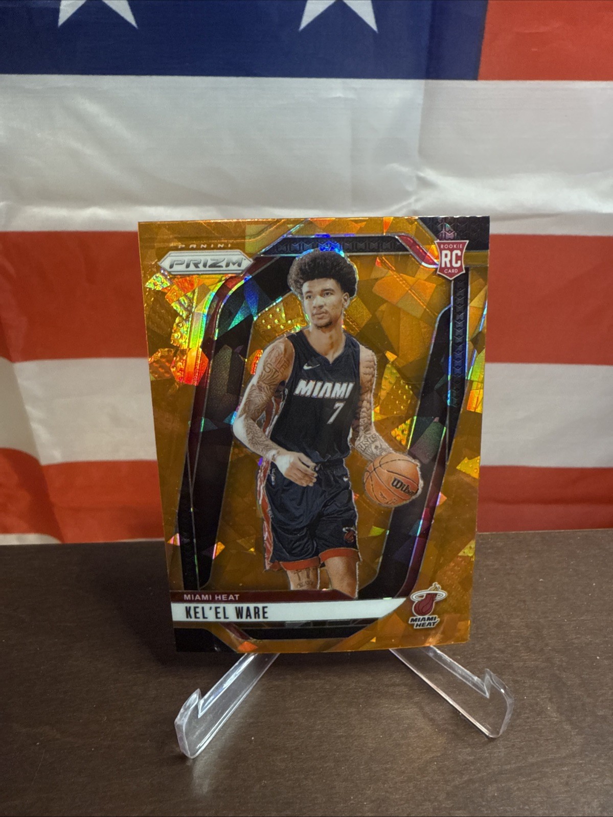 2024-25 Panini Prizm - Kel'el Ware #248 Orange Ice Prizm (RC) Rookie