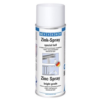 (33,80 EUR/l) WEICON Zink-Spray 400ml spezial hell Rostschutz Grundierung