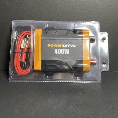 PowerDrive PWD400 400W Car Power Inverter 12.8V DC to 115V AC Protection