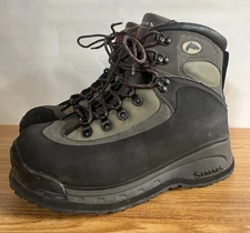 SIMMS Rivershed Wading Boots Men's 7 Brown/Tan Studded Rubber Sole Fly Fishing