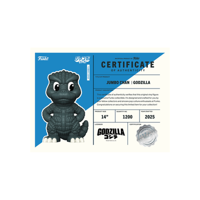 Funko! Jumbo Chan Godzilla 14'' Vinyl Collectible ONLY 1200 Pieces