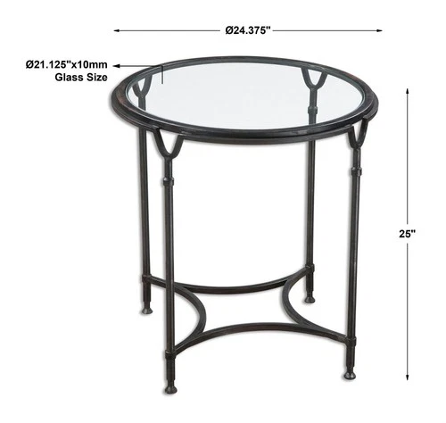 Samson - 25 inch Mirrored Side Table - 24.38 inches wide by 24.38 inches deep - Picture 4 of 5