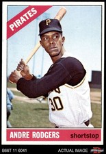 1966 Topps #592 Andre Rodgers Pirates 6 - EX/MT