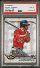 2012 FINEST XFRACTOR #73 BRYCE HARPER ROOKIE RC PSA 10