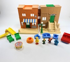Lote de figuras de PVC y construcción set de juegos de Plaza Sésamo Playskool de colección juguetes CBS