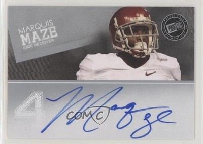 2012 Press Pass Signings Marquis Maze #PPS-MM Rookie Auto RC 0l2