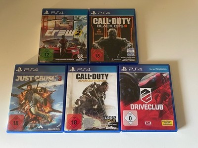 5 PS4 Spiele Call Of Duty The Crew 2 Driveclub Just Cause 3