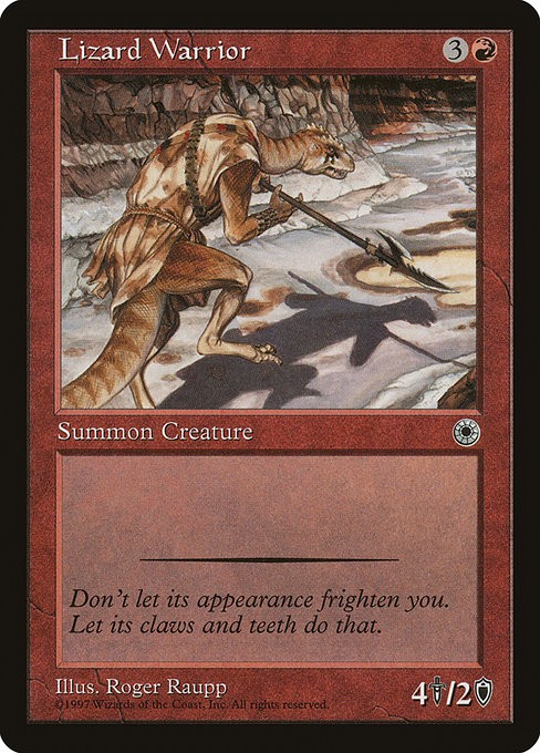 [MTG] Lizard Warrior (139) (POR) HP-DMG