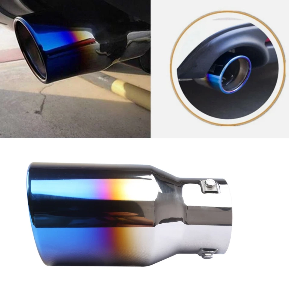 Car Exhaust Pipe Rear Tip Tail Throat Muffler Stainless For Nissan 370z 350z Foto 2 de 4