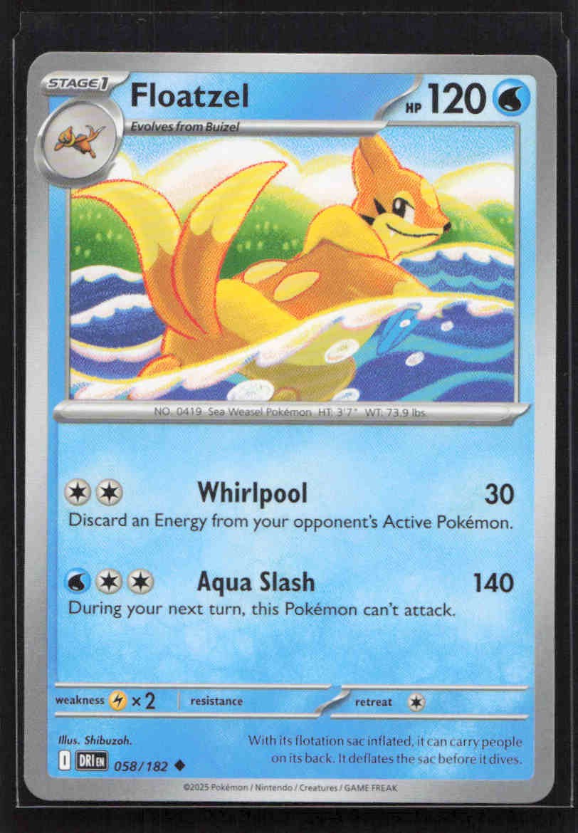 Floatzel Uncommon SV10: Destined Rivals 058/182 NM