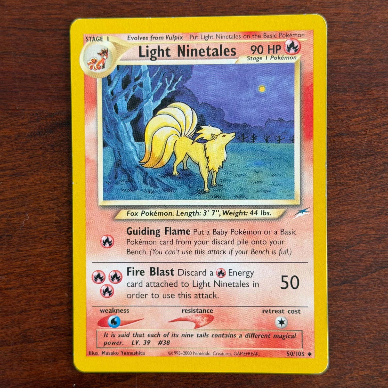 Light Ninetales 50/105 Uncommon Neo Destiny Pokemon Card