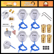 4PCS Synchronous Turntable Motor 110V 50/60Hz AC 4W with Flexible Coupling for C