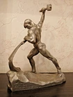 Vintage Soviet figurine. Let's reforge swords on a plow. 1950s USSR