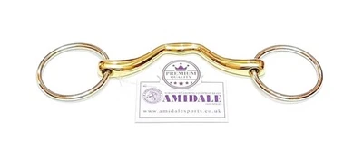 Broca de boca de anillo suelto ecuestre Amidale portada para caballo nueva con etiquetas