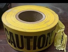 Big Roll Of Yellow Caution Tape