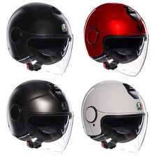 Casco Moto AGV Eteres Open Face ECE 22.06 Omologato Strada Nero Rosso Bianco