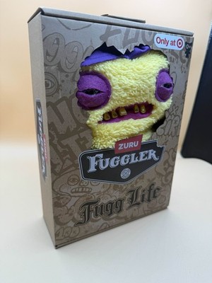 Zuru Fuggler Fugg Life Edition 9'' Squidge Yellow Monotone Purple Cap Gold Teeth