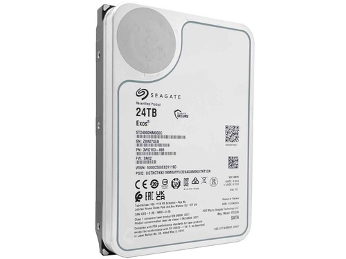 Seagate Exos ST24000NM001C 24TB CMR 7200RPM SATA6Gb/s 3.5" Enterprise Hard Drive