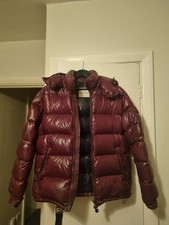 Moncler Maya Down Jacket Size 3 (M), Burgundy