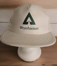 Weyerhaeuser Trucker Snapback Adjustable Hat Cap Timberland Forestry Vintage