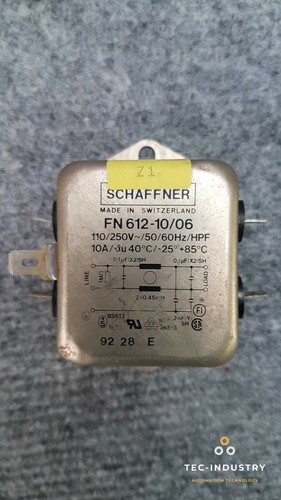 Filtro de red SCHAFFNER FN612-10/06 110/250V/50/60Hz/HPF I 10A I - Imagen 2 de 7