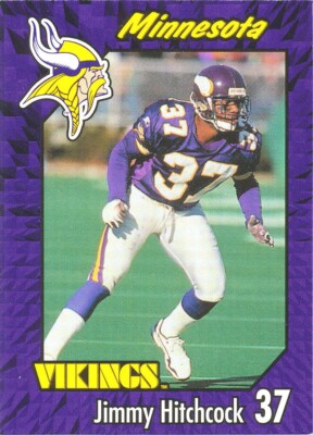1999 BURGER-KING Jimmy Hitchcock VIKINGS North Carolina TAR HEELS