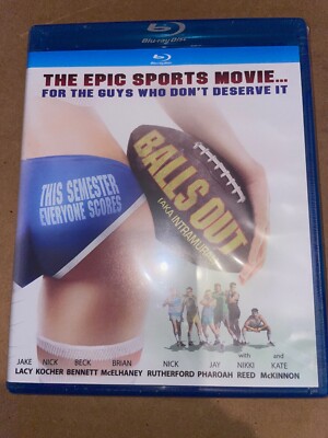 BLU RAY Balls out 2016 BRAND NEW Jake Lacy Nick Kocher Beck Bennett Brian