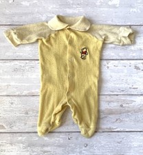 Vintage 1950s Sears Walt Disney Baby Footie Sleeper Winnie the Pooh Yellow