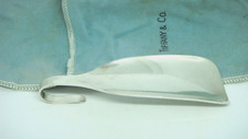 VINTAGE TIFFANY CO STERLING SILVER 5" SHOE HORN W/ORIGINAL POUCH - 64 grams