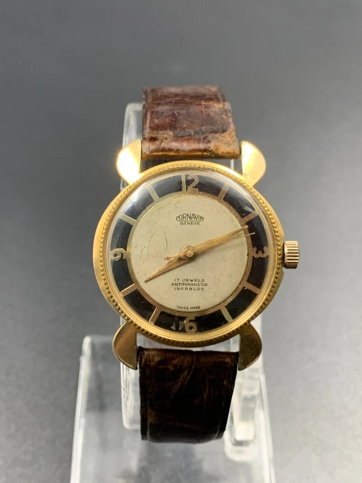 Винтажные швейцарские часы Cornavin Geneve выставка в стиле ар-деко классический скелет 35 мм - Изображение 2 из 4