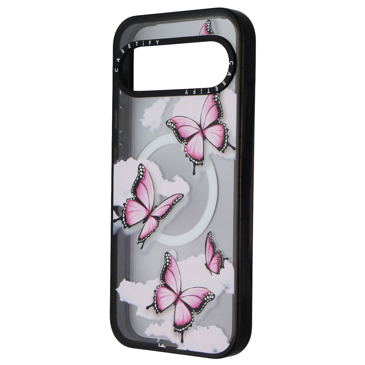 CASETiFY Impact Magnetic Case for Google Pixel 9 Pro XL in Pink Butterfly Design-image