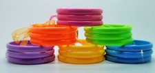 Lot of 6/12 summer colorful 3pcs bangle bracelets fashion jewelry wholesale lot