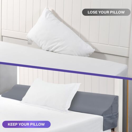Queen Size Bed Wedge Pillow For Headboard Mattress Gap Filler Triangle Bloster P - Picture 2 of 7