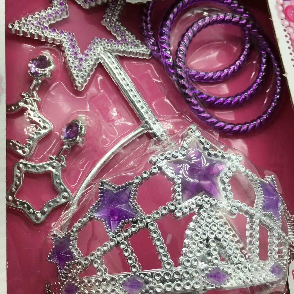 Princess Expressions Costume Accessories 7 Piece Set Purple Wand