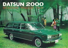 Nissan Datsun 2000 Estate 1968-69 UK Market Brochure Cedric Station Wagon Van