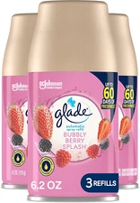 Glade Automatic Spray Refill, Air Freshener for Home and Bathroom, Bubbly Berry 