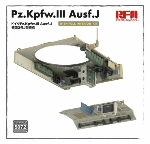 RYEFIELD MODEL RFM RM-5072 1/35 Pz.Kpfw.III Ausf.J with Full Interior Kit - Picture 8 of 8