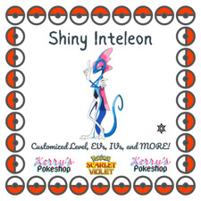   Pok mon Scarlet  Violet   Shiny Inteleon with free item from Paldea       