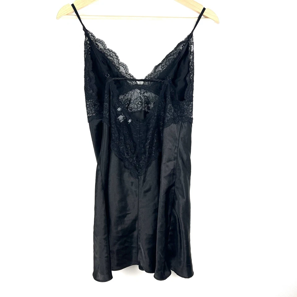 In Bloom by Jonquil Lingerie Sz L  Black Teddy Lace Nighty Sexy Babydoll Top y2k - Image 4 of 4