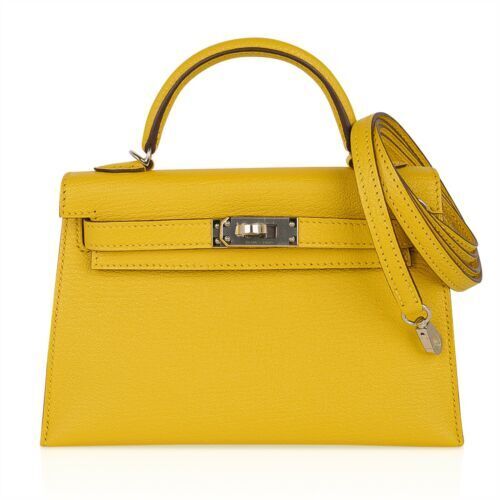 Hermes Mini Kelly Doe Epsom Etoupe xHalzanx Biscuit SilverMetal U:2022 -  Allu USA