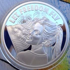 1 oz. 2021 LET FREEDOM FLY Silver Shield Mini-Mintage Proof .999 fine silver