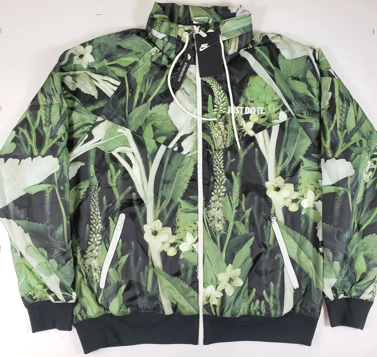 L   NIKE JDI WINDRUNNER WOVEN FLORAL JKT