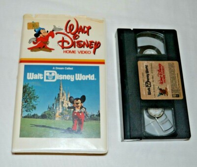 ヴィンテージ   ウォルトディズニーワールド　81 80s A DREAM CALLED WALT DISNEY WORLD vhs Vintage White Clamshell