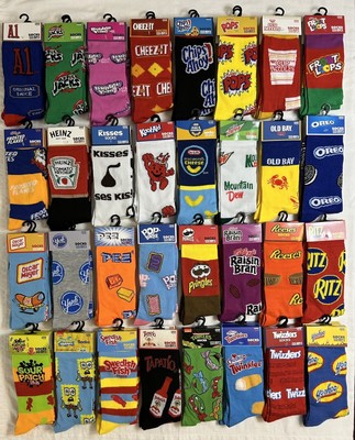 Odd Sox Crazy Socks Funny Novelty Crew Socks Women s Men s Size 6-12 Gift Party