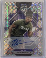 2023 MOSAIC SILVER TAVIUS ROBINSON AUTO BALTIMORE RAVENS 