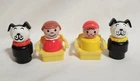 Vintage 1970s Fisher Price Little People Plastic Lucky Dogs Kids Chairs LOT of 6