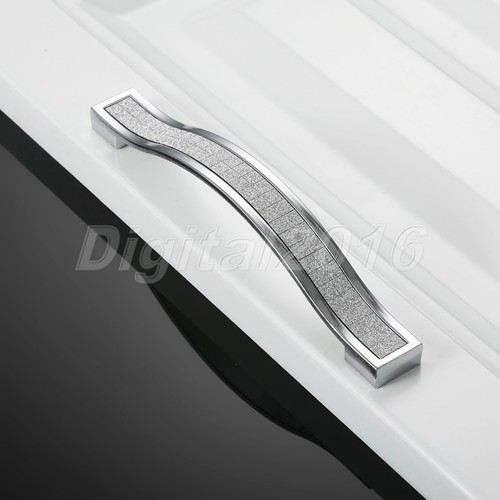 Fashion Diamond Wardrobe Pull Handles Modern Crystal Drawer Cabinet Knobs D2S1 - Picture 8 of 9
